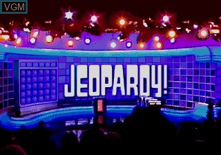 Title screen of the game Jeopardy! Sports Edition on Sega Megadrive