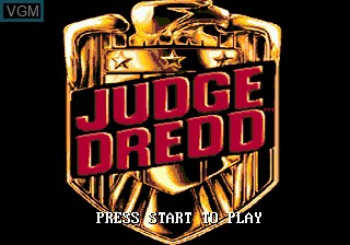 Title screen of the game Judge Dredd on Sega Megadrive