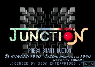 Title screen of the game Junction on Sega Megadrive