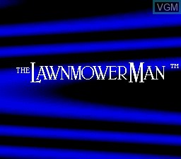 Title screen of the game Lawnmower Man, The on Sega Megadrive