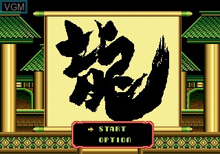 Title screen of the game Link Dragon on Sega Megadrive
