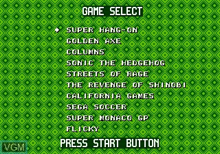 Title screen of the game 10 Super Jogos on Sega Megadrive