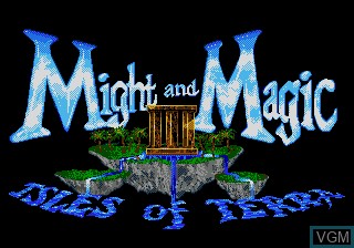 Title screen of the game Might and Magic III - Isles of Terra on Sega Megadrive