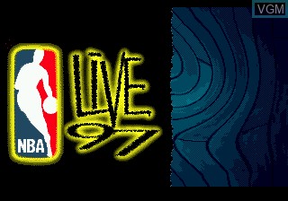 Title screen of the game NBA Live 97 on Sega Megadrive