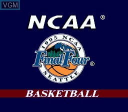 Title screen of the game NCAA Final Four Basketball on Sega Megadrive