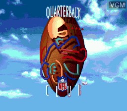 Title screen of the game NFL Quarterback Club on Sega Megadrive