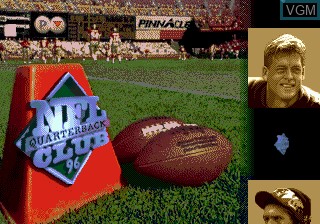 Title screen of the game NFL Quarterback Club 96 on Sega Megadrive