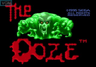 Title screen of the game Ooze, The on Sega Megadrive