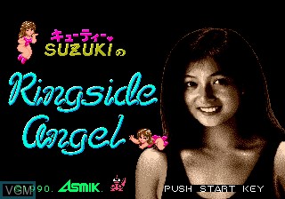 Title screen of the game Cutie Suzuki no Ringside Angel on Sega Megadrive