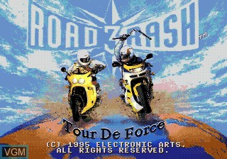 Title screen of the game Road Rash 3 on Sega Megadrive