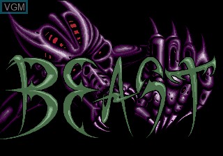 Title screen of the game Shadow of the Beast on Sega Megadrive