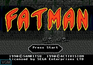 Title screen of the game Slaughter Sport on Sega Megadrive