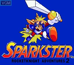 Title screen of the game Sparkster on Sega Megadrive