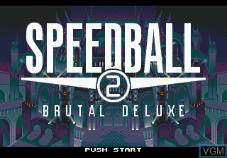 Title screen of the game Speedball 2 - Brutal Deluxe on Sega Megadrive
