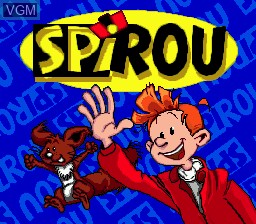Title screen of the game Spirou on Sega Megadrive