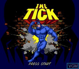 Title screen of the game Tick, The on Sega Megadrive
