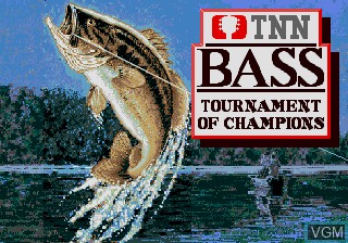 Title screen of the game TNN Bass Tournament of Champions on Sega Megadrive