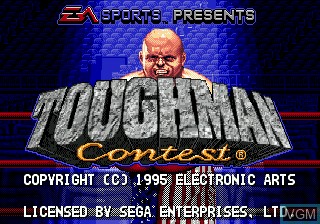 Title screen of the game Toughman Contest on Sega Megadrive