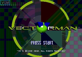 Title screen of the game Vectorman on Sega Megadrive