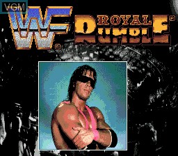 Title screen of the game WWF Royal Rumble on Sega Megadrive
