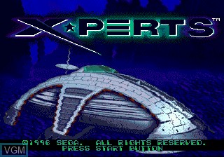 Title screen of the game X-Perts on Sega Megadrive