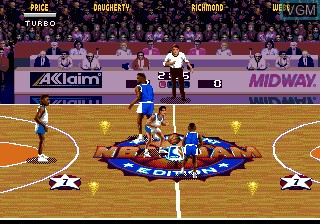 Menu screen of the game Blockbuster World Video Game Championship II on Sega Megadrive