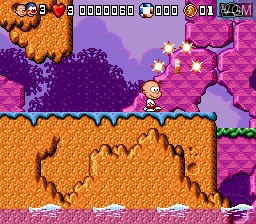 Menu screen of the game Bubble and Squeak on Sega Megadrive
