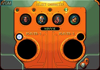 Menu screen of the game Chaos Engine, The on Sega Megadrive
