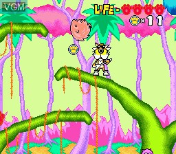 Menu screen of the game Chester Cheetah - Too Cool to Fool on Sega Megadrive