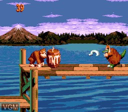 Menu screen of the game Super Donkey Kong 99 on Sega Megadrive