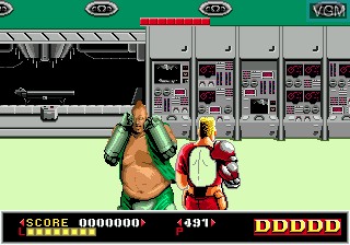 Menu screen of the game Dynamite Duke on Sega Megadrive