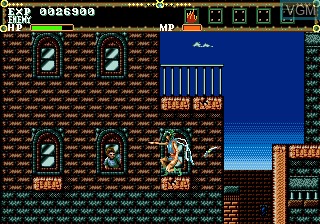 Menu screen of the game El.Viento on Sega Megadrive