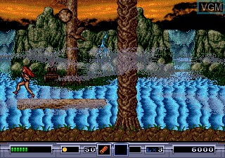 Menu screen of the game Ex-Mutants on Sega Megadrive