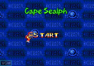 Menu screen of the game High Seas Havoc on Sega Megadrive