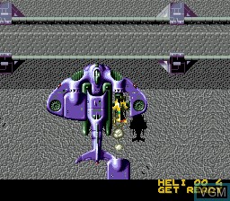 Menu screen of the game Mega SWIV on Sega Megadrive