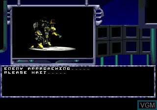 Menu screen of the game Rise of the Robots on Sega Megadrive