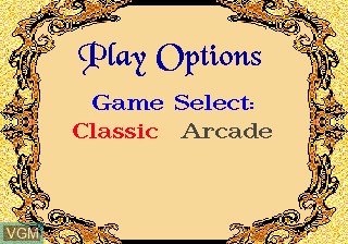 Menu screen of the game Risk on Sega Megadrive