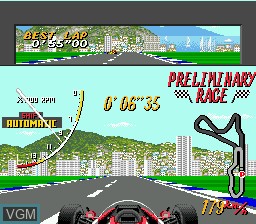 Menu screen of the game Sega Sports 1 - Super Monaco / Wimbledon / Ultimate Soccer on Sega Megadrive