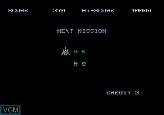 Menu screen of the game Space Invaders '91 on Sega Megadrive