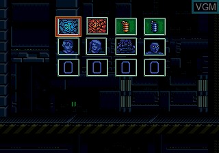 Menu screen of the game Spider-Man on Sega Megadrive