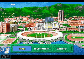 Menu screen of the game Summer Challenge on Sega Megadrive