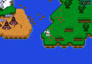 Menu screen of the game Tiny Toon Adventures - Buster's Hidden Treasure on Sega Megadrive