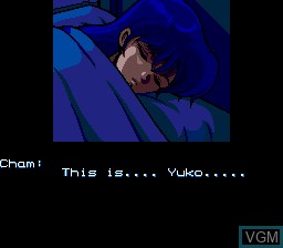 Menu screen of the game Valis III on Sega Megadrive