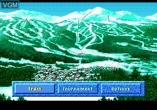 Menu screen of the game Winter Challenge on Sega Megadrive