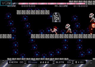In-game screen of the game 16t on Sega Megadrive
