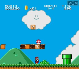 In-game screen of the game Super Mario 2 1998 on Sega Megadrive