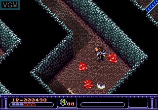 In-game screen of the game Arcus Odyssey on Sega Megadrive
