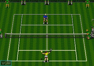 In-game screen of the game ATP Tour Championship Tennis on Sega Megadrive