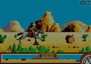In-game screen of the game Back to the Future Part III on Sega Megadrive