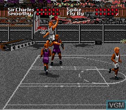 In-game screen of the game Barkley - Shut Up and Jam! on Sega Megadrive